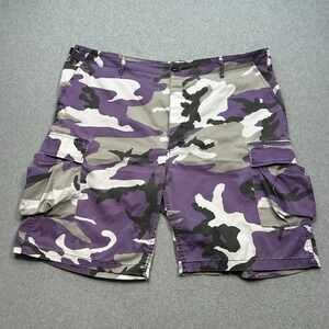 Rothco BDU Purple Camo Cargo Shorts Mens Size XL Regular